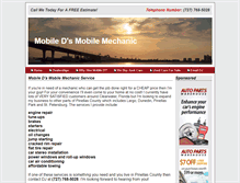 Tablet Screenshot of clearwatermechanic.com